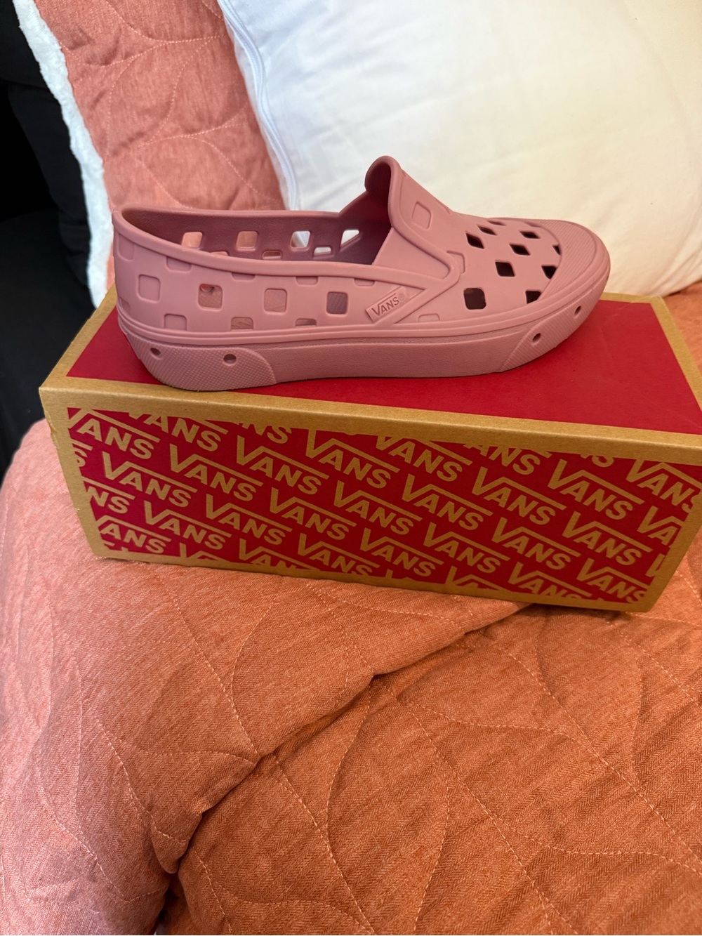 Vans Rose Pink Slip-On Perforated EVA Shoe